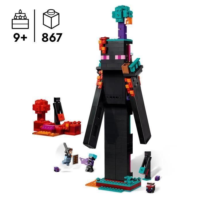 LEGO Minecraft 21279 Torre del Enderman - Set de construcción para niños de 9 años en adelante 1 LEGO Minecraft 21279 Torre del Enderman - Set de construcción para niños de 9 años en adelante 1