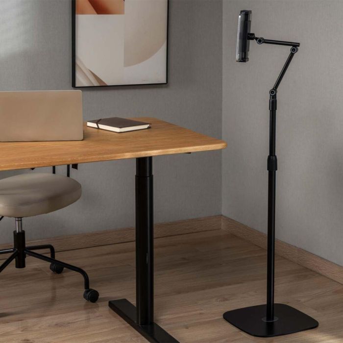 AISENS - SOPORTE DE SUELO UNIVERSAL AJUSTABLE (3 PIVOTES) PARA TABLET, NEGRO 2 AISENS - SOPORTE DE SUELO UNIVERSAL AJUSTABLE (3 PIVOTES) PARA TABLET, NEGRO 2