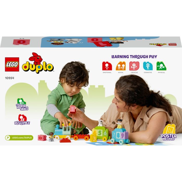 LEGO 10954 DUPLO El tren de los números - Juguete educativo para aprender a contar con 10 ladrillos para apilar y clasificar (1,5 años+) 4 LEGO 10954 DUPLO El tren de los números - Juguete educativo para aprender a contar con 10 ladrillos para apilar y clasificar (1,5 años+) 4