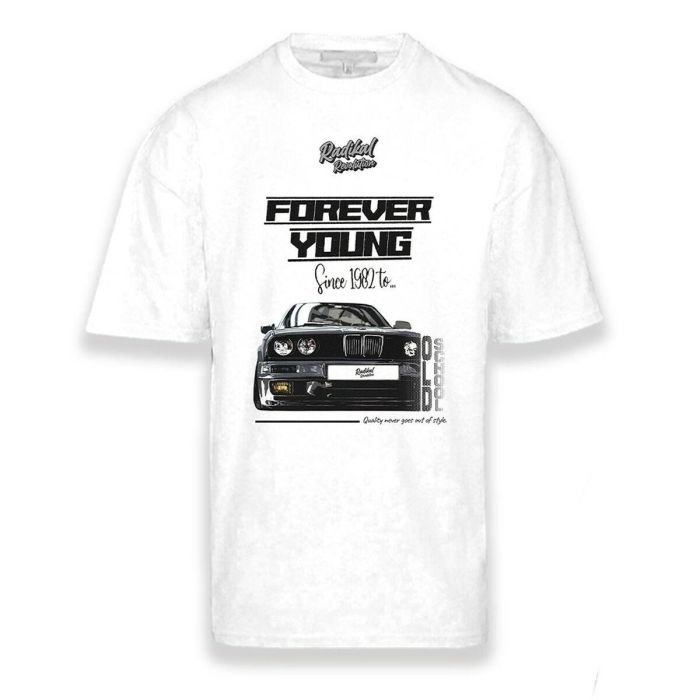 Camiseta de Manga Corta Hombre RADIKAL FOREVER YOUNG Blanco S 5