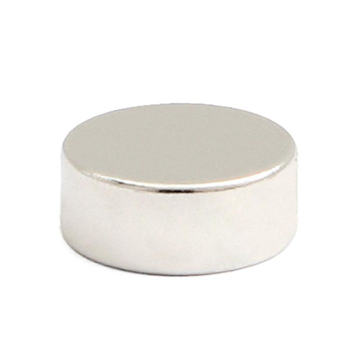 HERRAJES ALK IMA Imán de Neodimio Tipo Disco, 12x5mm, Fuerza de Sujeción 2 Kg, Sin Marcas