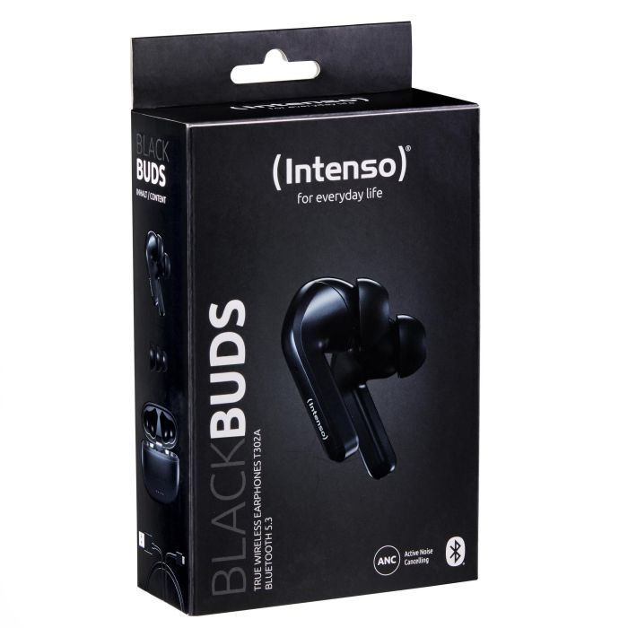 Intenso Buds 300A Auriculares Bluetooth TWS con ANC, Bluetooth 5.3, Hasta 35 Horas de Batería, Control Táctil 1