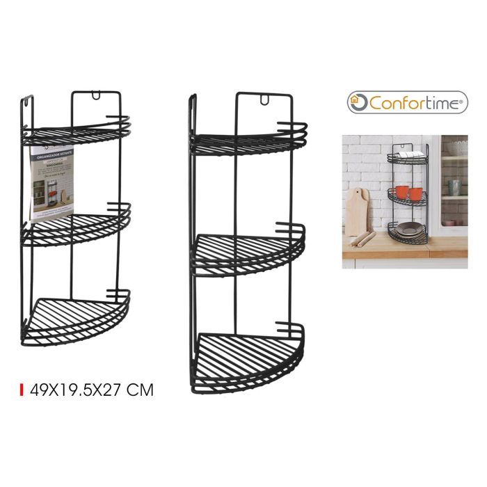 Rinconera de Cocina 49x19.5x27 cm Negro - Confortime (6 Unidades)