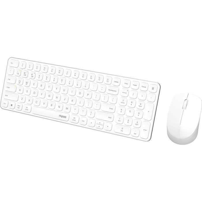Rapoo 9310M Conjunto Teclado y Ratón Inalámbrico Multimodo Ultrafino - Blanco 3