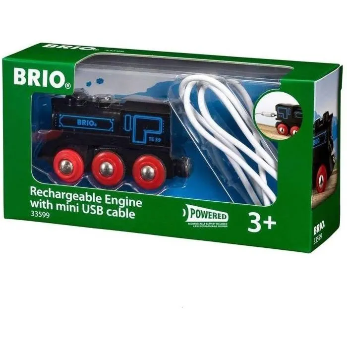 Brio World 33599 Locomotora Recargable de Juguete Estilo Clásico 1