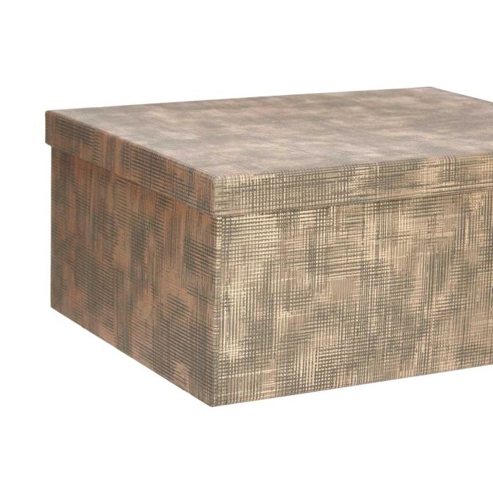 Set 10 Cajas Carton Rectangular Marron Rayas Pincello 37X16CM (2 Unidades) 2 Set 10 Cajas Carton Rectangular Marron Rayas Pincello 37X16CM (2 Unidades) 2