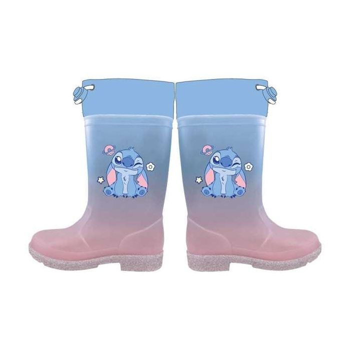 Cerdá Botas de Lluvia PVC Stitch T025 Azul Claro Talla 25 para Niños 3+ Años
