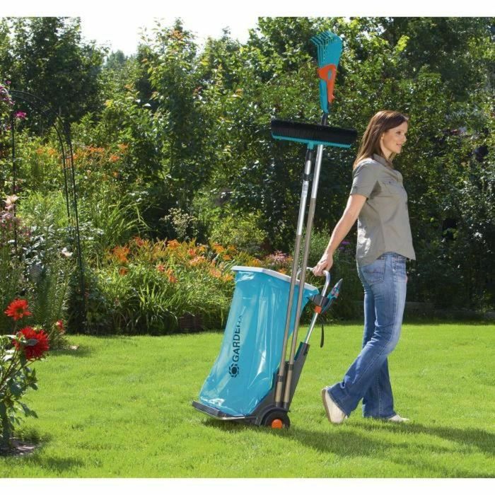 Gardena Carro de jardín con tapa, soporte de pared y portabolsas 3 Gardena Carro de jardín con tapa, soporte de pared y portabolsas 3