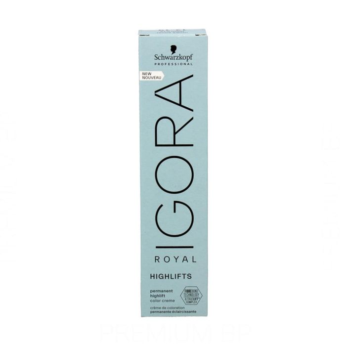 Schwarzkopf Igora Royal Color HL 1019 - Tinte superaclarante 60ml con tecnología FibreBond para rubios plata y cenizos