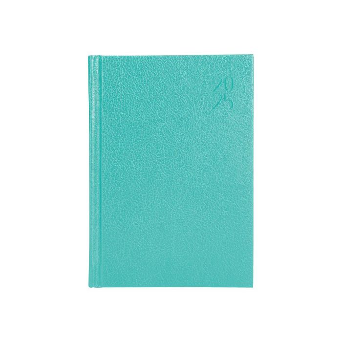 Agenda Encuadernada Liderpapel Corfu A5 2025 Dia Pagina Color Verde Menta Papel 60 gr 1