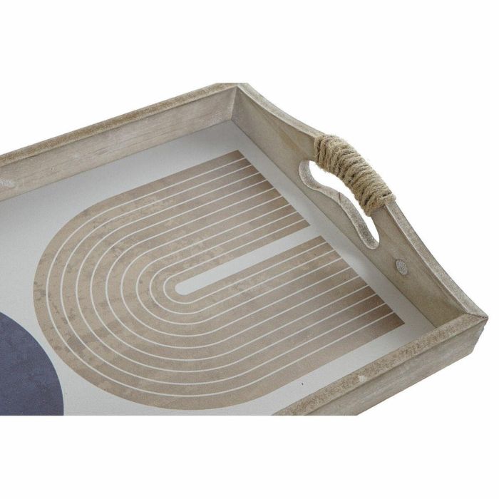 Bandeja Moderno DKD Home Decor Azul Beige 30 x 6 x 40.6 cm Set de 2 (2 Unidades) 2 Bandeja Moderno DKD Home Decor Azul Beige 30 x 6 x 40.6 cm Set de 2 (2 Unidades) 2
