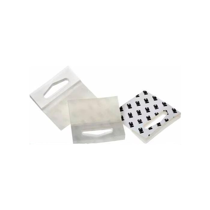 3M Perchas Adhesivas 1075 50x50 mm, Kit de 500 Unidades, Poliéster Transparente 3M Perchas Adhesivas 1075 50x50 mm, Kit de 500 Unidades, Poliéster Transparente