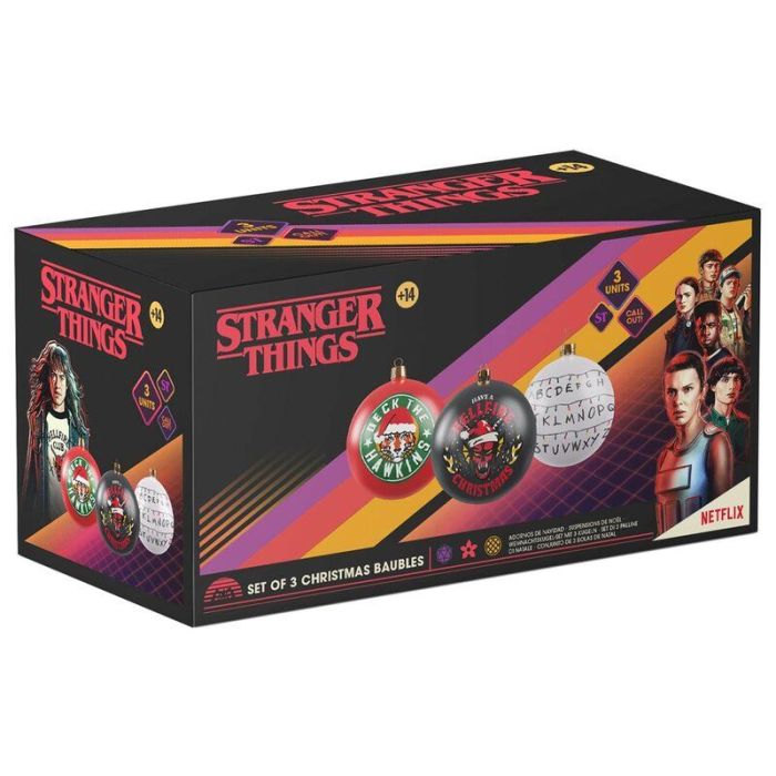 Set 3 Adornos Navidad Stranger things 1