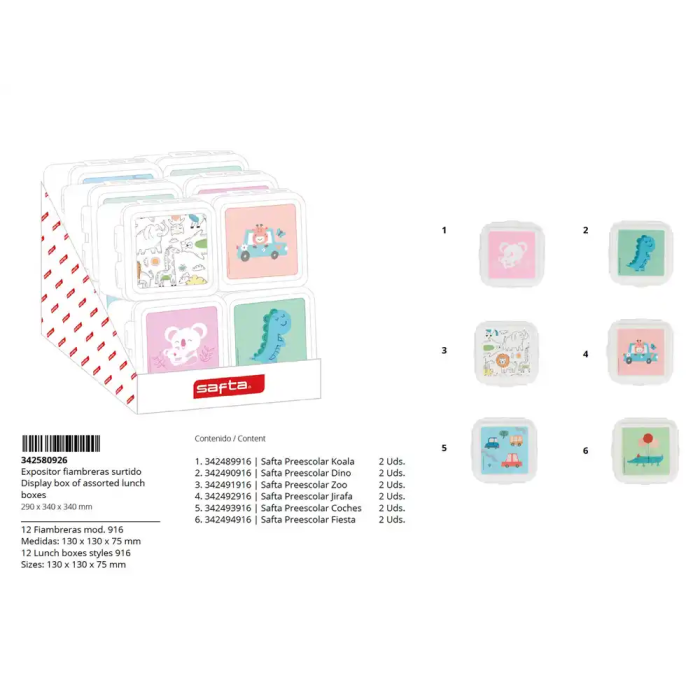 Safta Expositor Fiambrera Escolar 340x290x340 mm 1