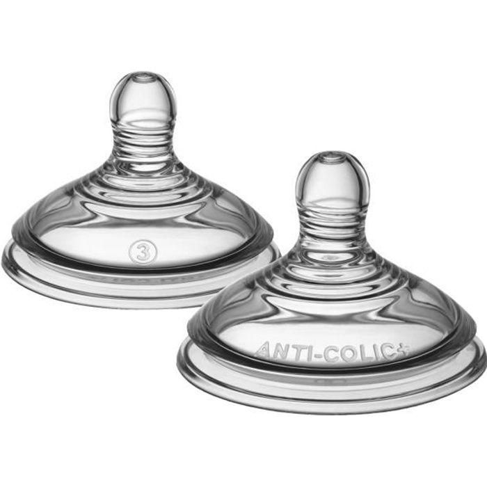 TOMME TIPPEE Tetina anticólicos flujo rápido X2