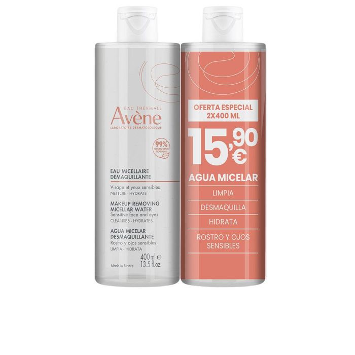 Avène Agua Micelar Desmaquillante "Pvp 15,90" Pack 2 X 400 mL