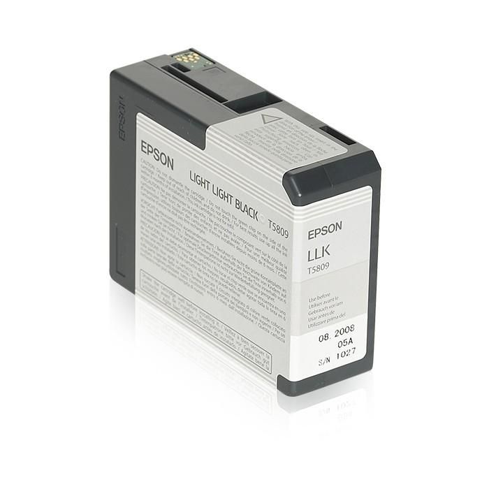 Epson C13T580900 Cartucho de Tinta Gris Claro Original 80ml para Impresoras Stylus Pro 3800, Pro 3880