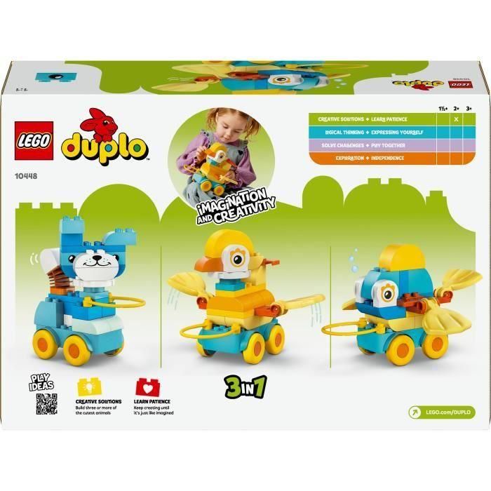 LEGO DUPLO 10448 Animales Sobre Ruedas 3 en 1 Juguete de Construcción para Bebés, Bloques Creativos, 58 Piezas, +2 Años 5