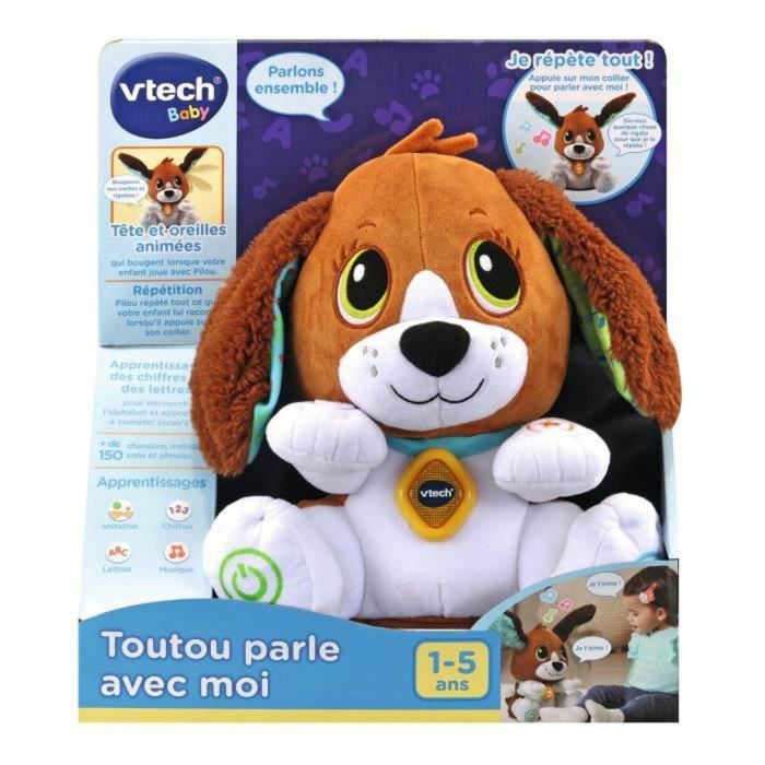 Vtech Baby Perrito Habla Conmigo Juguete Interactivo para Aprendizaje de Lenguaje y Colores para Niños de 1 a 5 Años 2