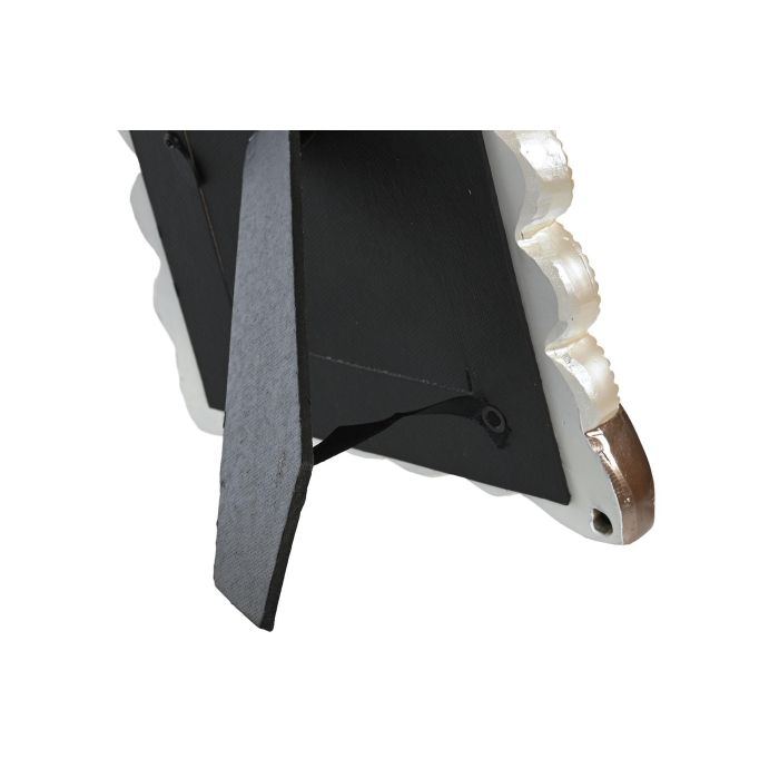 DKD Home Decor Marco de Foto Romantico 10x15 Blanco Cobrizo 2.5 x 20.4 cm 2