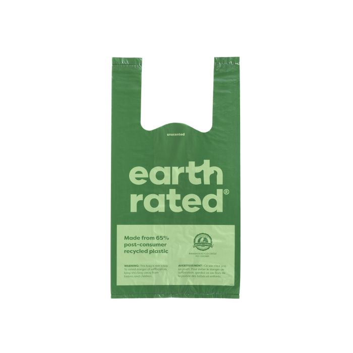 Earth Rated Bolsas para Excrementos con Asas, 120 unidades, Eco-Friendly, Sin Perfume, 65% Plástico Reciclado, Extra Resistentes y Anti Fugas 0 Earth Rated Bolsas para Excrementos con Asas, 120 unidades, Eco-Friendly, Sin Perfume, 65% Plástico Reciclado, Extra Resistentes y Anti Fugas 0