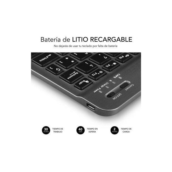 SUBBLIM Teclado Smart BT Keyboard Grey 3 SUBBLIM Teclado Smart BT Keyboard Grey 3