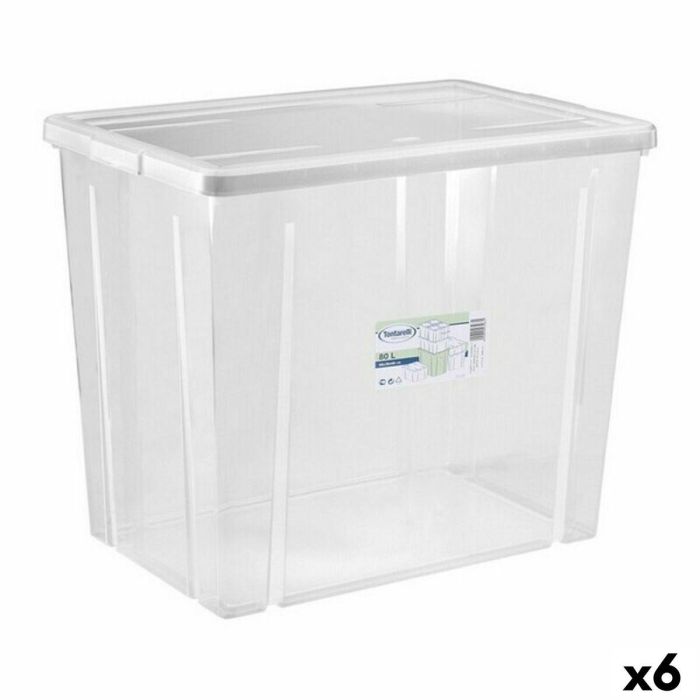 Caja de Almacenaje con Tapa Tontarelli Linea box 80 L 59 x 39 x 48 cm (6 Unidades) 0 Caja de Almacenaje con Tapa Tontarelli Linea box 80 L 59 x 39 x 48 cm (6 Unidades) 0