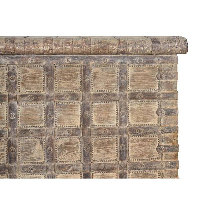 DKD Home Decor Arcón Item Home de Teca Natural 118x66x87 cm - Colección Unique/Antique Pieza Única 3
