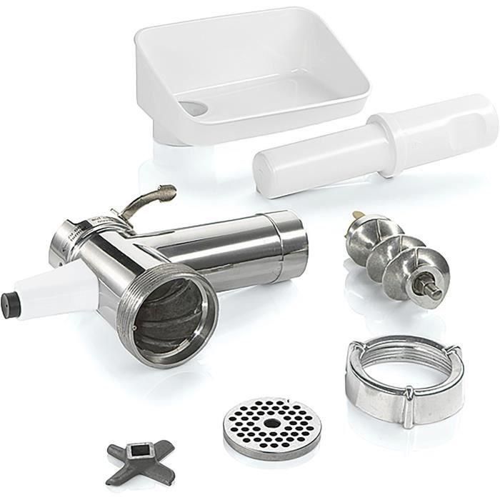 Bosch MUZS2FWW Accesorio para Picadora de Carne, Blanco, Acero Satinado Bosch MUZS2FWW Accesorio para Picadora de Carne, Blanco, Acero Satinado