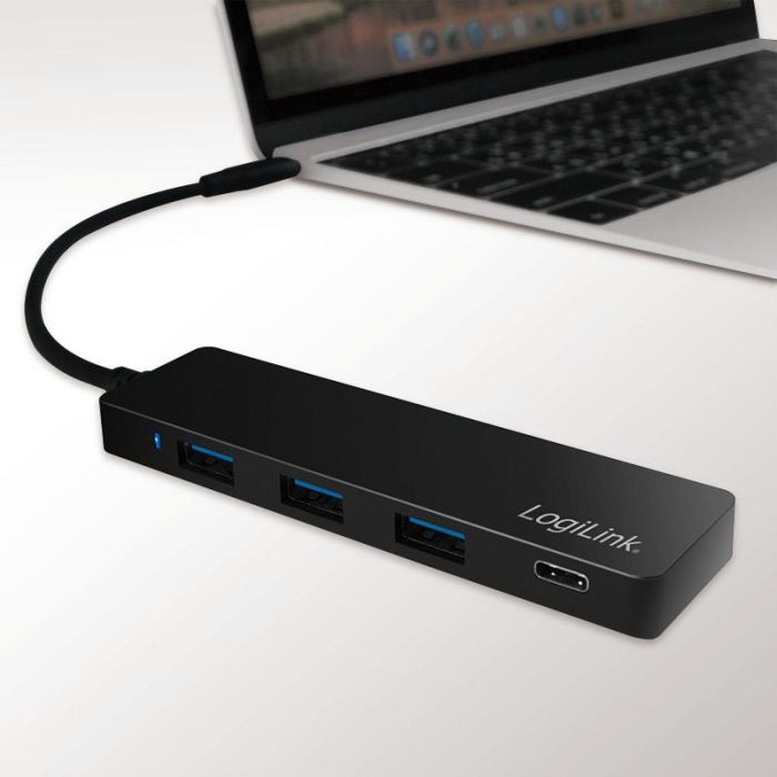Logilink USB 3.1 HUB 3+1-port Type-C schwarz 2 Logilink USB 3.1 HUB 3+1-port Type-C schwarz 2