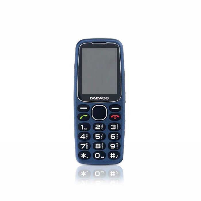 Daewoo Senior Pant 2.4 Teléfono Móvil - Pantalla 2.4 Pulgadas, Cámara, Radio FM, Luz SOS y Linterna, Color Azul