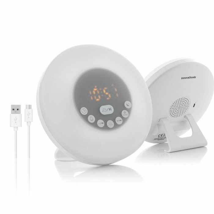 Despertador Amanecer Recargable con Altavoz Sunrilk InnovaGoods 1