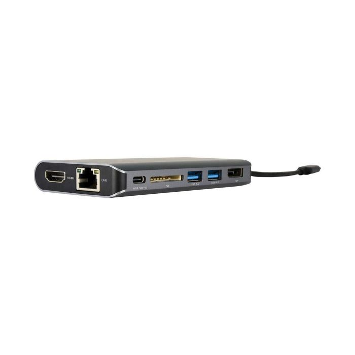 Hub USB Kramer Electronics KDock-3 Plateado Gris Hub USB Kramer Electronics KDock-3 Plateado Gris