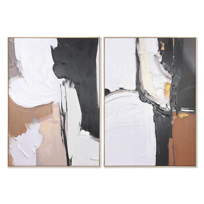Cuadro Home ESPRIT Abstracto Moderno 103 x 4,5 x 143 cm (2 Unidades) Cuadro Home ESPRIT Abstracto Moderno 103 x 4,5 x 143 cm (2 Unidades)