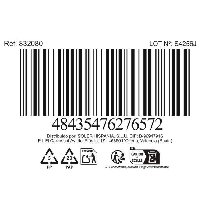 La Mediterranea Set 3 Tazas Cafe 90Ml Colección Tower Medidas 8.4x6x6 cm (24 Cajas)