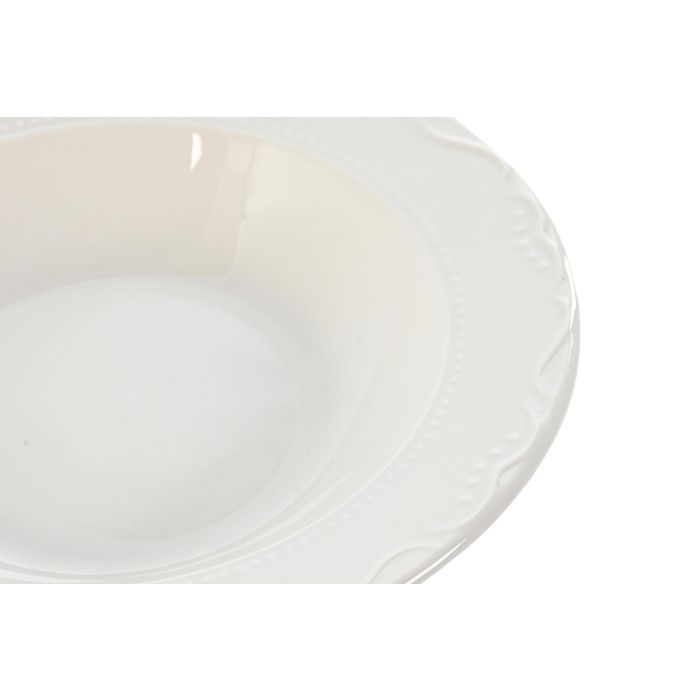 Set de Vajilla Home ESPRIT Blanco Porcelana 27 x 27 x 2 cm 18 Piezas 1