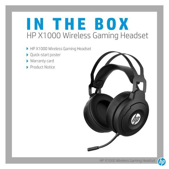 HP X1000 Wireless Gaming Headset 7 HP X1000 Wireless Gaming Headset 7