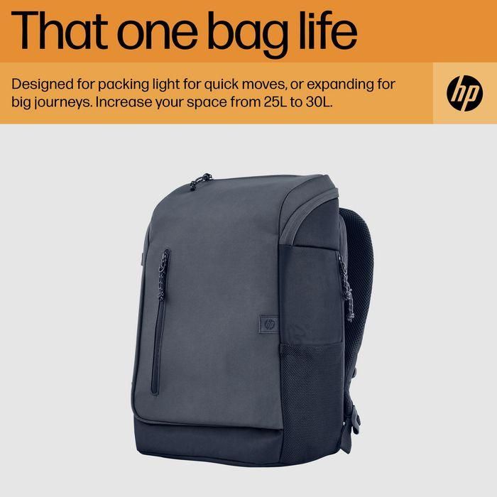 HP Travel 25 Litros Mochila para Portátil de 15.6 pulgadas Iron Grey - Resistente al Agua con Múltiples Bolsillos 6