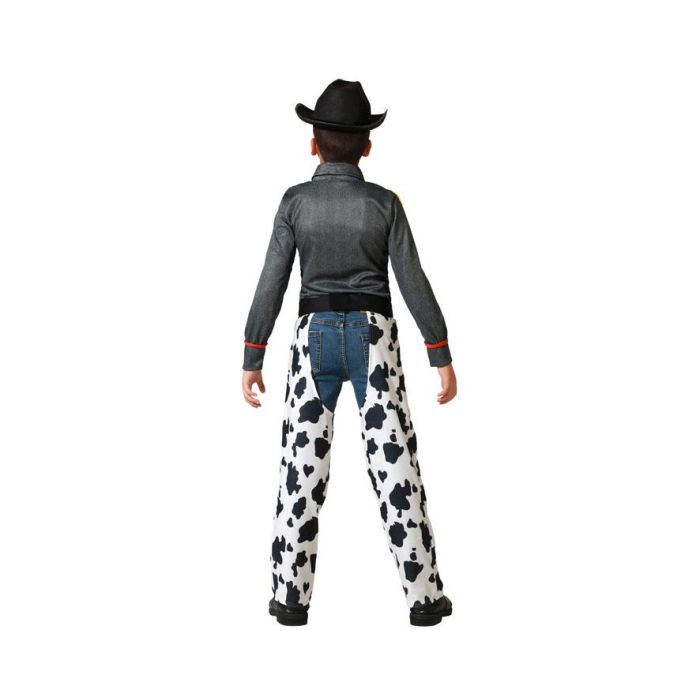 Disfraz Vaquero Niño Unisex Azul Talla 3-4 Años Temática Lejano Oeste Polyester 2