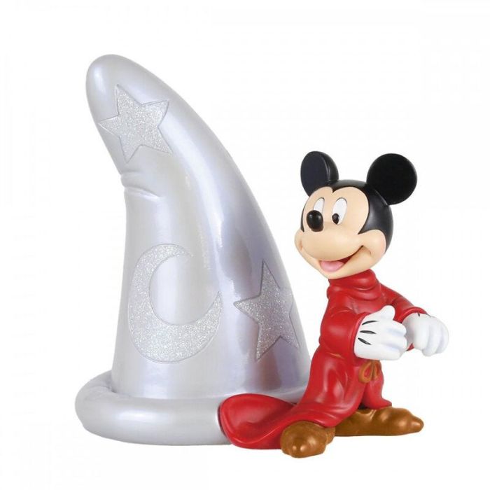 Enesco Figura Disney 100 Aniversario Mickey & Minnie con Sombrero - Resina Pintada a Mano 12.7 cm