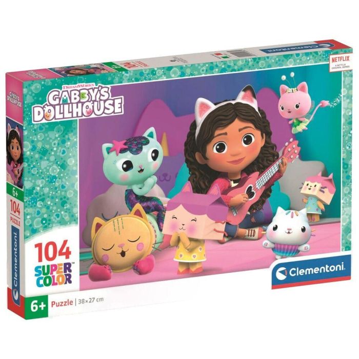Clementoni Puzzle La Casa de Muñecas de Gabby 104 Piezas 37,9x26,9cm