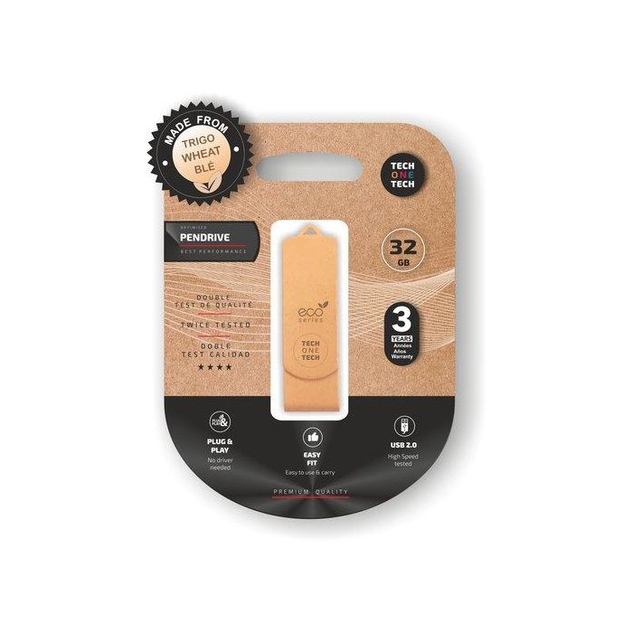 Tech on tech Memoria USB Biodegradable 32 GB USB 2.0