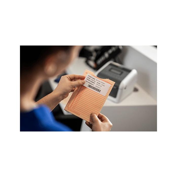 Brother Direct Thermal Die-Cut Label Roll BDE-1J026076-102, Box of 8 4 Brother Direct Thermal Die-Cut Label Roll BDE-1J026076-102, Box of 8 4