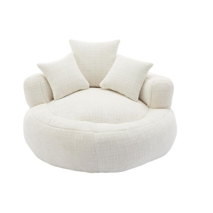 Sillon Scandi DKD Home Decor Blanco 104 x 50 x 104 cm Sillon Scandi DKD Home Decor Blanco 104 x 50 x 104 cm