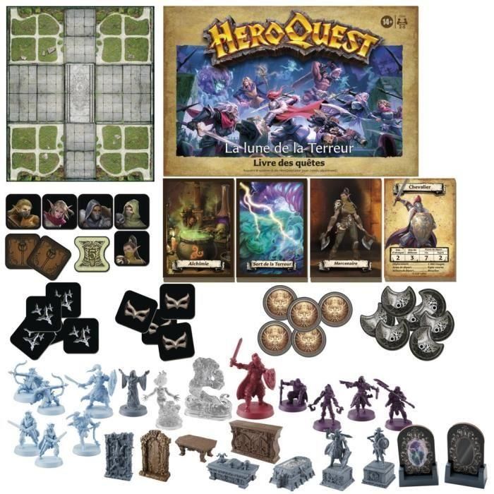 HeroQuest, paquete de misiones Terror Moon, se requiere sistema de juego HeroQuest, juegos de rol para 2 a 5 jugadores, 14 años 4 HeroQuest, paquete de misiones Terror Moon, se requiere sistema de juego HeroQuest, juegos de rol para 2 a 5 jugadores, 14 años 4