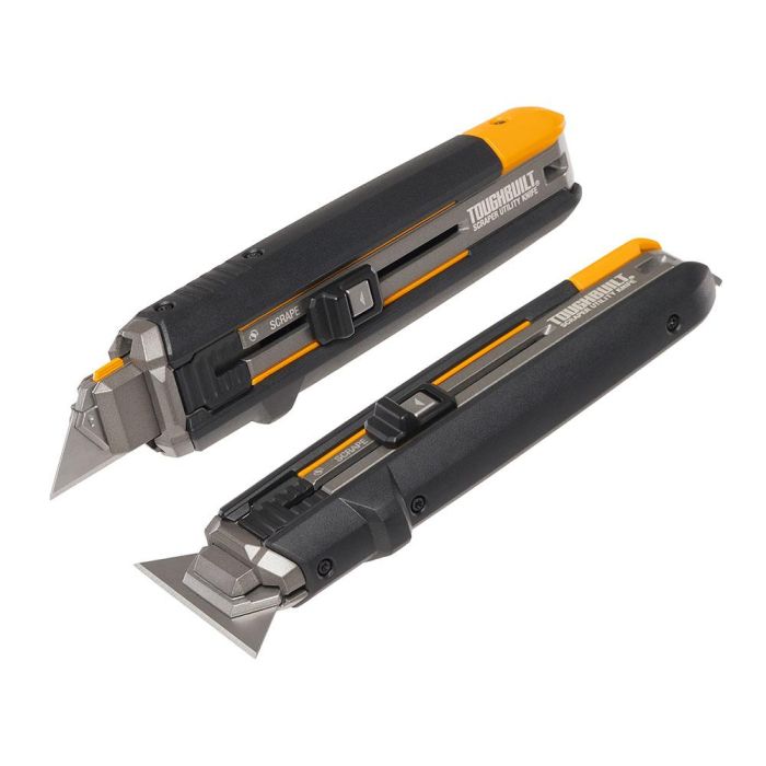 Toughbuilt Cúter rascador 5 hojas con mecanismo de conmutación patentado, empuñaduras de goma y abrelatas de pintura, referencia TB-H4S5-01 0 Toughbuilt Cúter rascador 5 hojas con mecanismo de conmutación patentado, empuñaduras de goma y abrelatas de pintura, referencia TB-H4S5-01 0