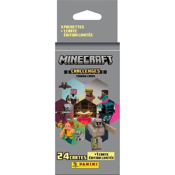 Pegatinas - PANINI - Minecraft TC 4 - Blíster de 3 compartimentos - 1 tarjeta de edición limitada - 24 pegatinas Pegatinas - PANINI - Minecraft TC 4 - Blíster de 3 compartimentos - 1 tarjeta de edición limitada - 24 pegatinas