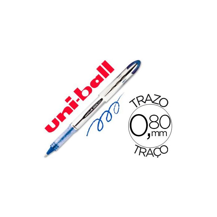 Uniball Rollerball Vision Elite Ub-200 0.8 mm Azul Caja 12 Ud