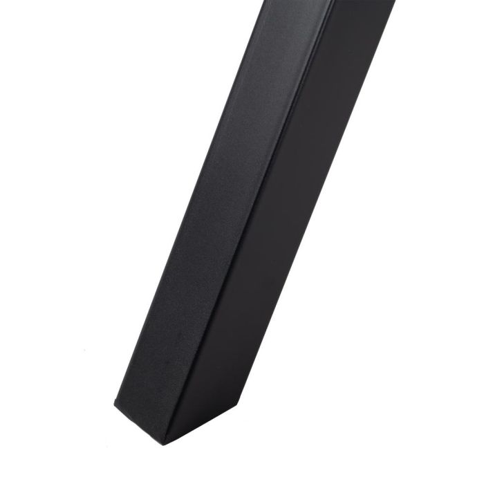 Mesa Comedor Marrón-Negro Dm-Metal Salón 120 X 120 X 75 cm