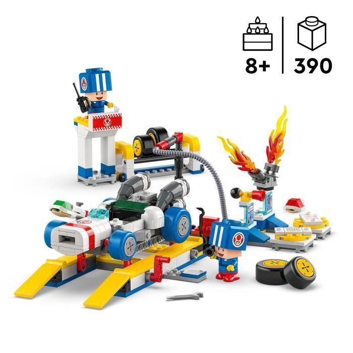 LEGO Super Mario 72035 Mario Kart  Garaje de Toad - Juguete Nintendo personalizable 1